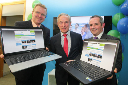 New Fingal LEO launches online trading voucher scheme Oisin Geoghegan, head of enterprise, Local Enterprise Office Fingal; Minister Richard Bruton, TD and Paul Reid, county manager, Fingal County Council